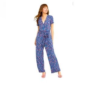 Draper James Knit Whispy Floral Jumpsuit